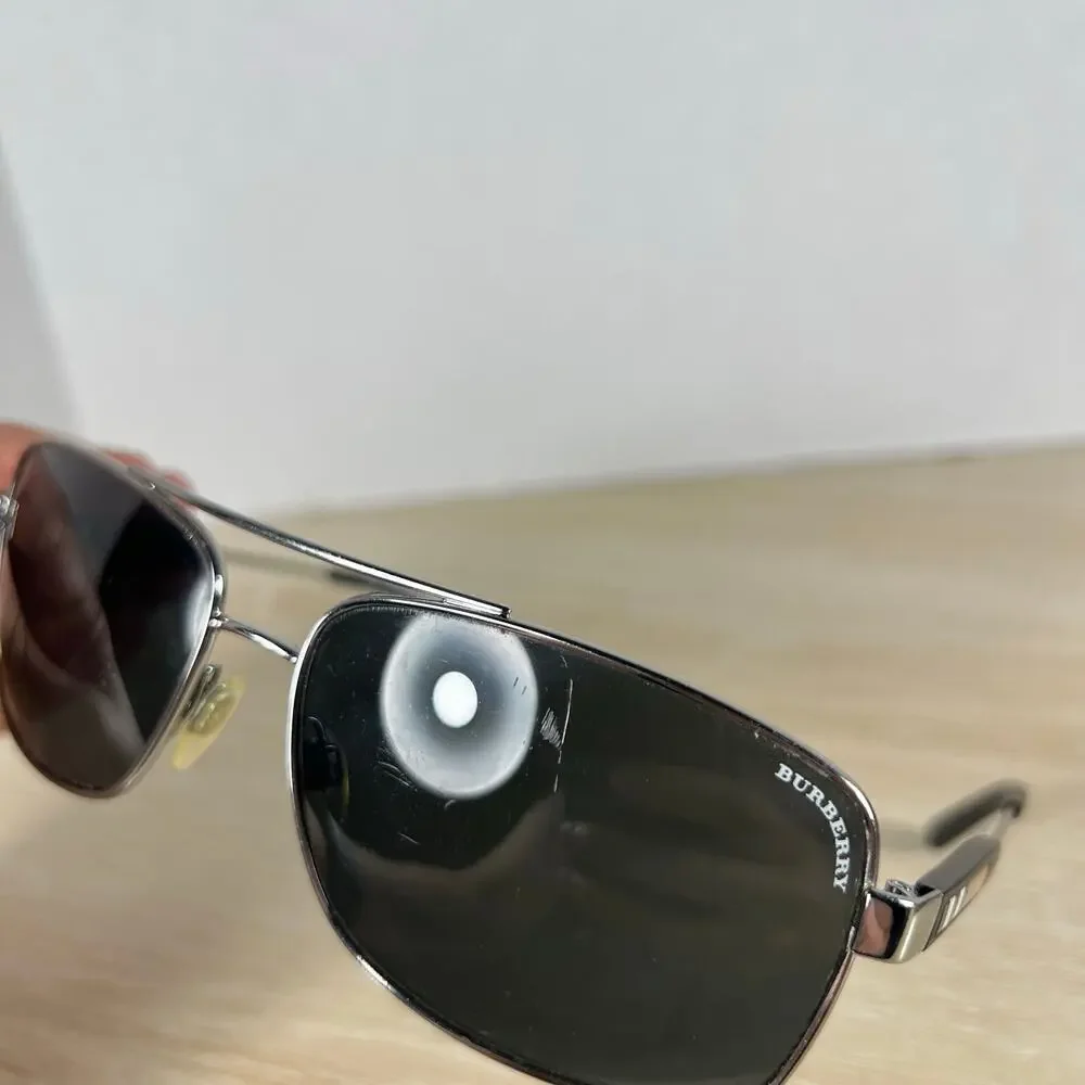 Burberry B3074 1003/87 Sunglasses FRAMES ONLY Silver Black 63-15-135